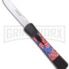 AKC Concord American Flag OTF Automatic Knife - Dagger Satin Plain 1 AKC Concord American Flag OTF Automatic Knife - Dagger Satin Plain -Kershaw Store akc concord american flag large