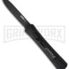 AKC Concord Black OTF Automatic Knife - Flat Grind Black Plain