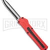 AKC F-20 Red D/A OTF Automatic Knife - Two Tone Plain -Kershaw Store akc f 20 da otf auto black red aluminum tt dagger BHQ 177264 jr large