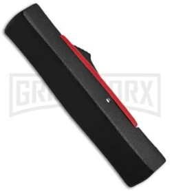 AKC Minion Concord Black/Red OTF Automatic Knife - Flat Grind Black Plain 5 AKC Minion Concord Black/Red OTF Automatic Knife - Flat Grind Black Plain -Kershaw Store akc mini concord black red side large
