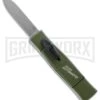 AKC Minion Concord Green OTF Automatic Knife - Flat Grind Polish Plain -Kershaw Store akc minion NATO flat large