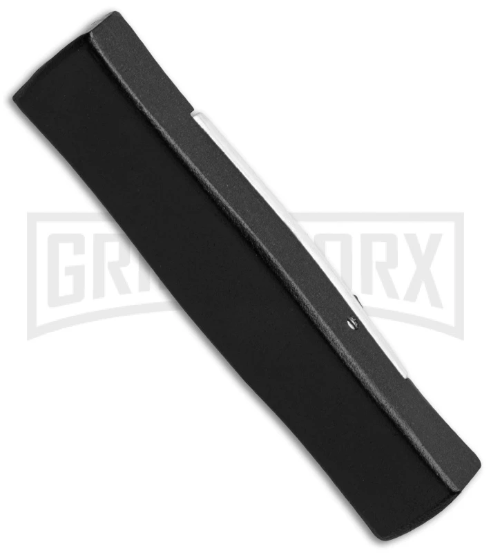 AKC Minion Concord Black/White OTF Automatic Knife - Dagger Satin Plain 4 AKC Minion Concord Black/White OTF Automatic Knife - Dagger Satin Plain - Image 2