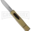 AKC Minion Concord Desert Tan OTF Automatic Knife - Satin Plain -Kershaw Store akc minion otf desert tan satin cm large