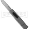 AKC Minion Concord Gray OTF Automatic Knife - Satin Plain -Kershaw Store akc minion otf grey satin cm large