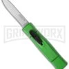 AKC Minion Concord Green OTF Automatic Knife - Satin Plain -Kershaw Store akc minion satin flat lime green BHQ dl large