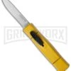 AKC Minion Concord Yellow OTF Automatic Knife - Satin Plain 2 AKC Minion Concord Yellow OTF Automatic Knife - Satin Plain -Kershaw Store akc minion satin flat yellow BHQ 36365 dl large