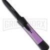 AKC Concord Black/Purple OTF Automatic Knife - Dagger Black Plain -Kershaw Store akc otf concord purple scale large