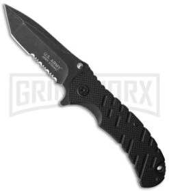 Master Cutlery US Army Black Spring Assisted Knife & Gray Pen - Tanto Serr 8 Master Cutlery US Army Black Spring Assisted Knife & Gray Pen - Tanto Serr -Kershaw Store army strong a 4001bk 4001gy knife large