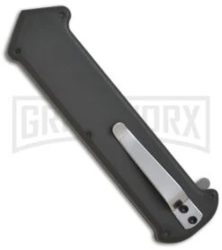 Gray Arrow OTF Joker Automatic Knife Cupid Clone - Bead Blast Serr -Kershaw Store arrow otf automatic knife gray back large