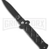 Frank B. Italian Stealth Black Automatic Knife - Black Plain -Kershaw Store b stealth black black cm large
