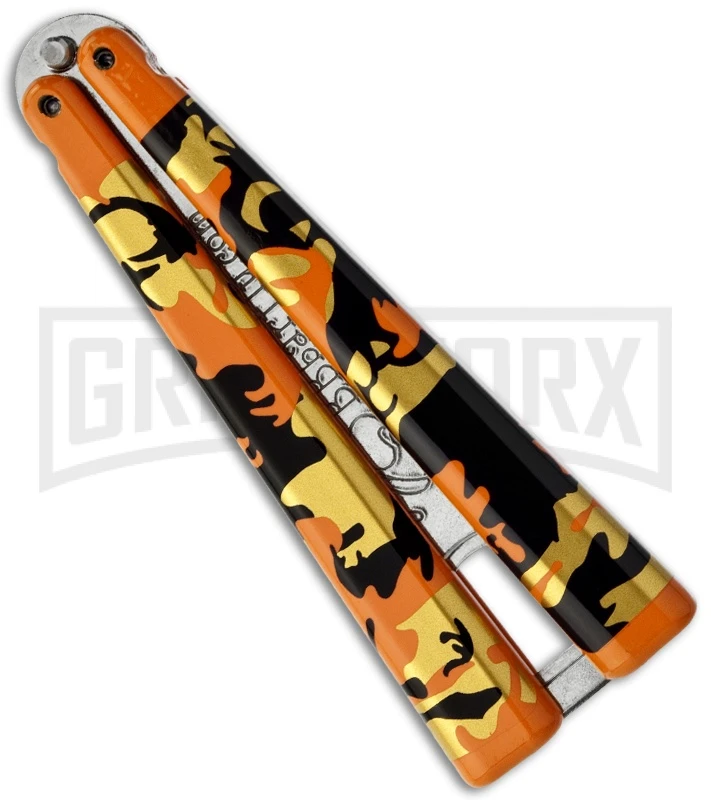 BB Barfly Orange Camo Bottle Opener Butterfly Trainer 4 BB Barfly Orange Camo Bottle Opener Butterfly Trainer - Image 2