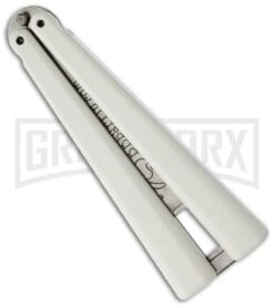 BB Barfly White Bottle Opener Butterfly Trainer -Kershaw Store bbbarfly white bottle opener back large