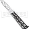 Bear And Son 113TR Silver Vein Small Trainer Butterfly Knife - Satin Plain -Kershaw Store bear 113tr 4in silver vein butterfly large