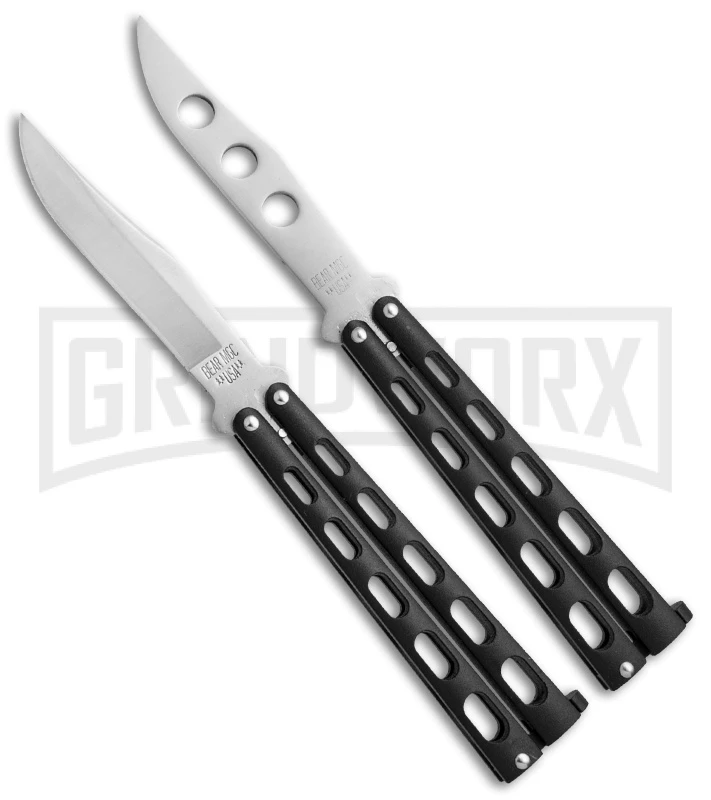 Bear & Son 114 & 114TR Black Butterfly Knife 2-Pack 3 Bear & Son 114 & 114TR Black Butterfly Knife 2-Pack