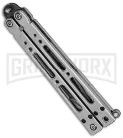 Bear OPS Bear Song IV Balisong Butterfly Knife - Damascus Plain -Kershaw Store bear ops b 400 ld 36003 side cm large