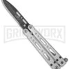 Bear OPS Small Bear Song IV Balisong Butterfly Knife - Black Plain 2 Bear OPS Small Bear Song IV Balisong Butterfly Knife - Black Plain -Kershaw Store bear ops b 450 b 35014 bhq 16204 cm large