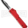 Firecracker Mini Red D/A OTF Automatic Knife - Black Plain 4TH18 -Kershaw Store blade play otf t279931 2 large
