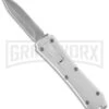 Coffin Blaster Metallic Silver DA/OTF Automatic Knife - Bead Blast Plain -Kershaw Store blade play otf t279931 3 large