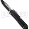 Reaver Drop Point D/A OTF Automatic Knife - Black Plain -Kershaw Store bladeplay otf hk87317 1 cm large