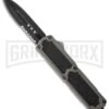 Titan Gray D/A OTF Automatic Knife - Dagger Black Serr -Kershaw Store bladeplay titan otf serr dagger black grey large