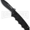 Boker Plus Reality-Based Black Automatic Knife - Black Plain -Kershaw Store boker 01bo055 large
