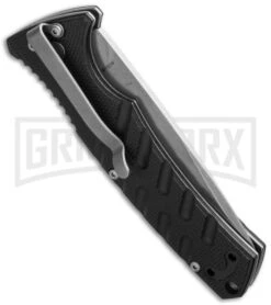Boker Plus Strike Automatic Knife - Drop Point Stonewash Plain -Kershaw Store boker 01bo400n side cm large