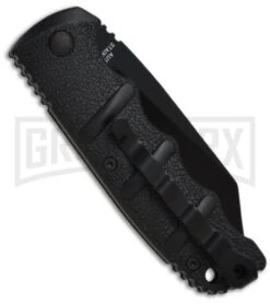 Boker Kalashnikov Black Automatic Knife - Wharncliffe Black Plain -Kershaw Store boker kalashnikov 01kals74f back large
