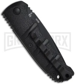 Boker Kalashnikov Black Automatic Knife - Tanto Black Plain -Kershaw Store boker kalashnikov tanto 01kals74bt bacl large