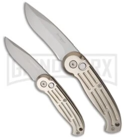 Boker Magnum Black Automatic Knife - Tanto Black Serr -Kershaw Store boker magnum 01bo007 comparison large