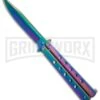 Cougar Spectrum Butterfly Knife W/ ABS Sheath - Spectrum Plain 2 Cougar Spectrum Butterfly Knife W/ ABS Sheath - Spectrum Plain -Kershaw Store butterfly gbs28 large