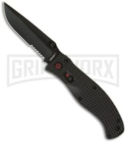Coast Knives Rapid Response 3.90 Black Spring Assisted Knife - Black Serr