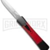 AKC Concord Black/Red OTF Automatic Knife - Dagger Satin Plain -Kershaw Store concord black red insert polished d large