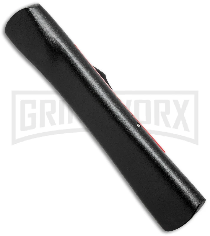 AKC Concord Black/Red OTF Automatic Knife - Dagger Satin Plain 4 AKC Concord Black/Red OTF Automatic Knife - Dagger Satin Plain - Image 2