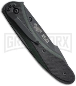 CRKT Badger Textured Black G-10 Spring Assisted Knife - Black Plain -Kershaw Store crkt 7120 badger back large