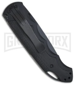CRKT Fire Spark Black Assisted Opening Knife - Black Plain -Kershaw Store crkt fire spark black 1050k back large