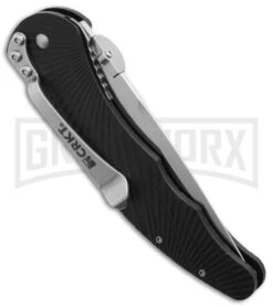CRKT Lerch Enticer Black Spring Assisted Knife - Satin Plain -Kershaw Store crkt lerch enticer 1060 side large
