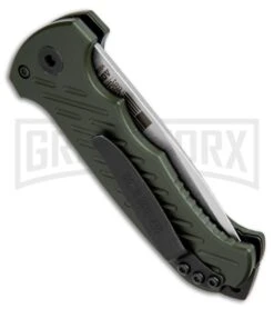 Gerber Auto 06 10th Anniversary Automatic Knife OD Green (3.6" Stonewash) 8 Gerber Auto 06 10th Anniversary Automatic Knife OD Green (3.6" Stonewash) -Kershaw Store gerber 06 auto green 30 001263n BHQ 36922 dl side large