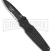 Gerber Mini Covert Black Spring Assisted Knife - Black Serr -Kershaw Store gerber 22 01967 mini covert fast serr bhq 4054 jr large