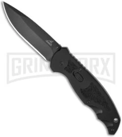Gerber Answer F.A.S.T. SM Black Aluminum Spring Assisted Knife -Black Plain