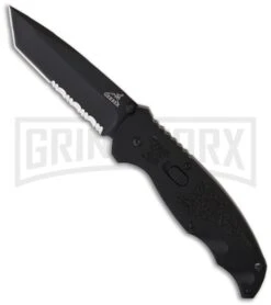 Kershaw Store 62 Gerber Knives Answer Black Spring Assist Knife - Tanto Black Serr