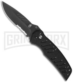 Kershaw Store 40 Gerber Knives Swagger AO Black Spring Assisted Knife - Titanium Serr