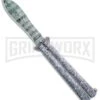 Chalkhill Balisong Black Butterfly Knife - Spear Point Pattern Finished -Kershaw Store green white painted balisong butterfly knife GX 37634 td large