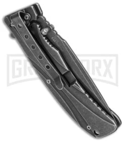Kershaw Manifold Flipper Assisted Opening Knife - BlackWash Plain 5 Kershaw Manifold Flipper Assisted Opening Knife - BlackWash Plain -Kershaw Store kershaw 1303bw side large