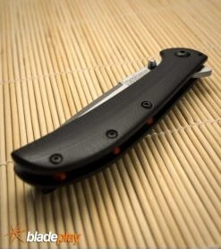 Kershaw Al Mar AM-3 Black G-10 Assisted Opening Knife - Satin Plain -Kershaw Store kershaw am 3 blk g10 BHQ 68823 dl large
