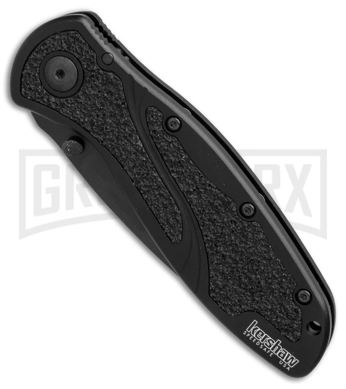 Kershaw Blur Black Assisted Opening Knife - Black Plain 4 Kershaw Blur Black Assisted Opening Knife - Black Plain - Image 2