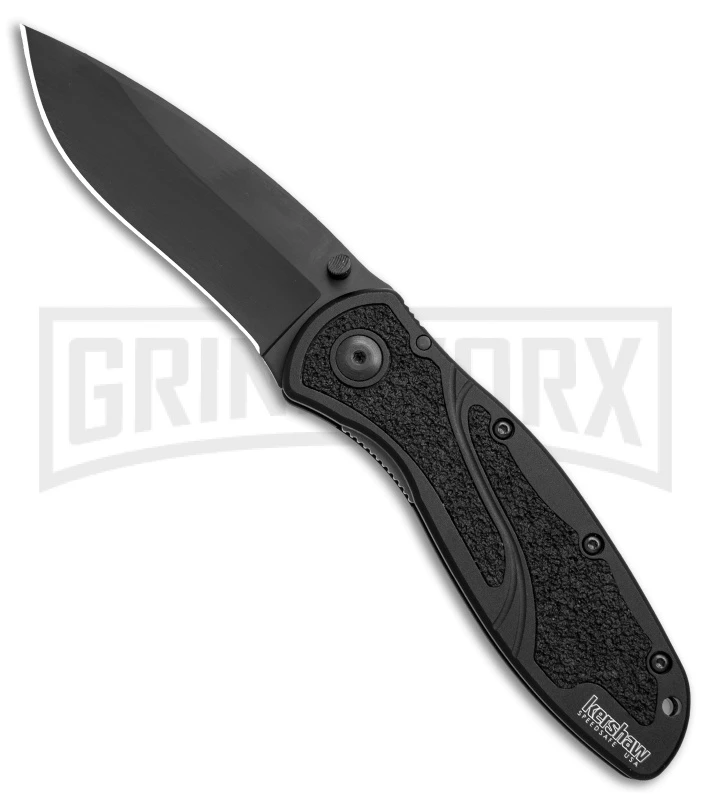 Kershaw Blur Black Assisted Opening Knife - Black Plain 3 Kershaw Blur Black Assisted Opening Knife - Black Plain