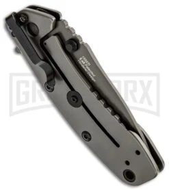 Kershaw Cryo II Assisted Opening Frame Lock 3.25" Knife Gray -Kershaw Store kershaw cryo ii flipper grey plain 1556ti side large