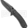 Kershaw Cryo II Assisted Opening Knife - BlackWash Plain -Kershaw Store kershaw cyro 2 blackwash 1556bw large