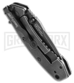Kershaw Cryo Assisted Opening Knife - BlackWash Plain -Kershaw Store kershaw cyro blackwash 1555bw side large