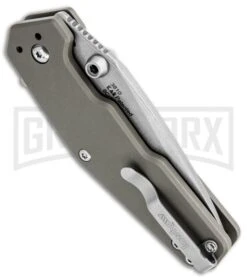 Kershaw Dimension Titanium Assisted Opening Knife - Stonewash Plain -Kershaw Store kershaw dimension flipper 3810 beadblast plain side large